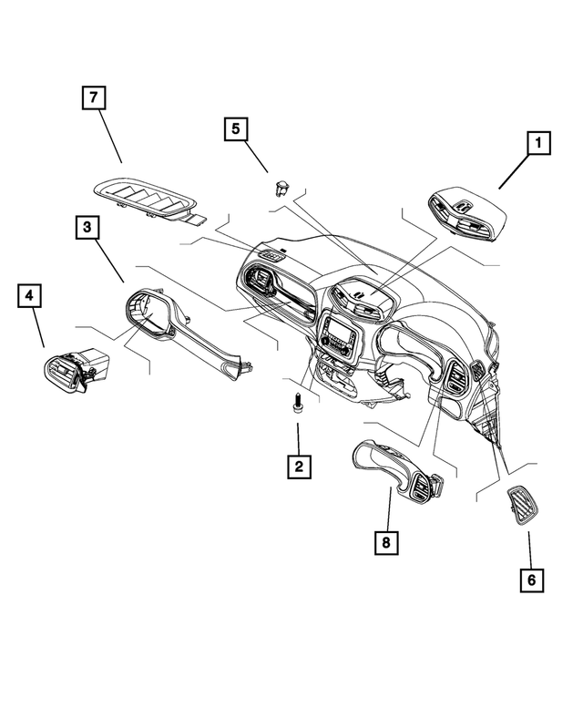 6514762AA - Interior Trim: Screw for Mopar Image