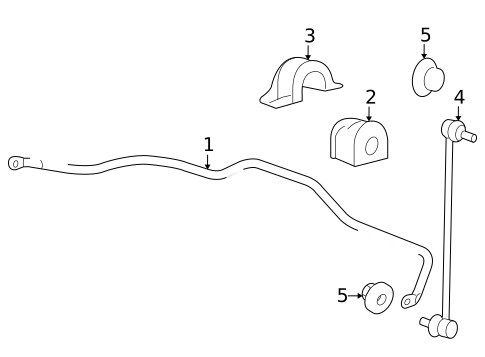 Stabilizer Bar & Components for 2010 Honda CR-V #0