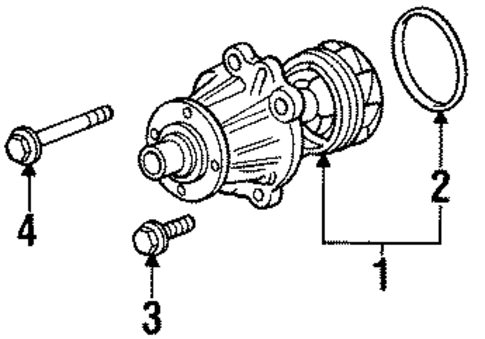Water Pump for 1996 BMW 318ti #0