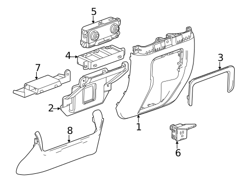 Center Console for 2021 GMC Yukon XL #6