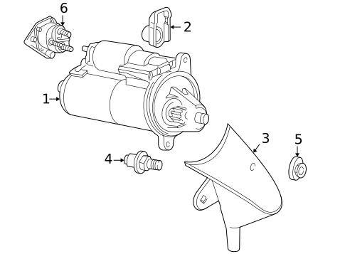 Starter & Related Components for 2005 Mazda B2300 #0