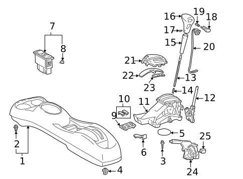Gear Shift Control for 2005 Toyota Echo #0