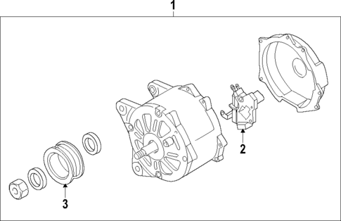 Alternator for 2015 Volkswagen Beetle #1