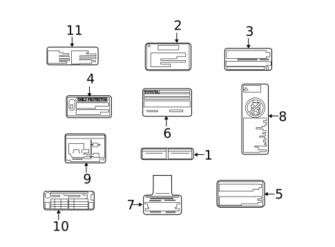 Labels for 2009 Scion xD #0