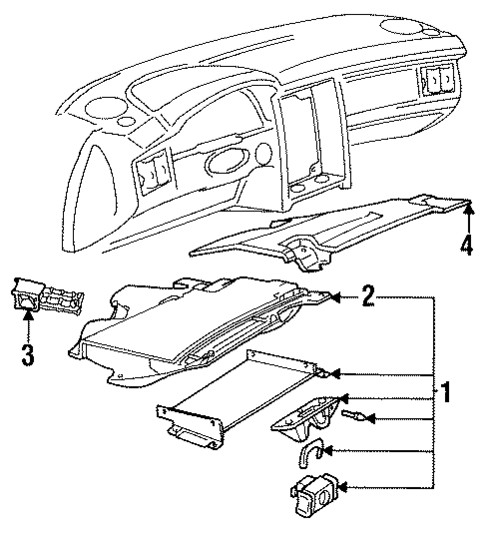Dash Shelf for 1993 Audi 90 #0
