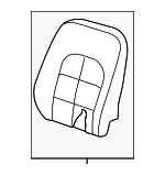876105DB1A - : Seat Back Assembly for Infiniti Image