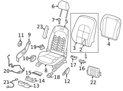 Seats for 2018 INFINITI QX30 #1