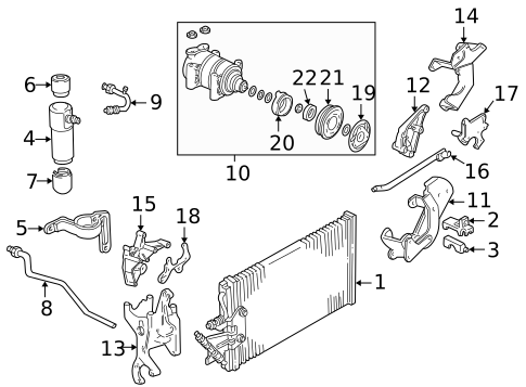 A/C Accumulator/Receiver Drier for 1995 Chevrolet K2500 Pickup #0