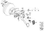 35002282325 - Pedals: Pedal Assembly with Brake Pedal for BMW Image