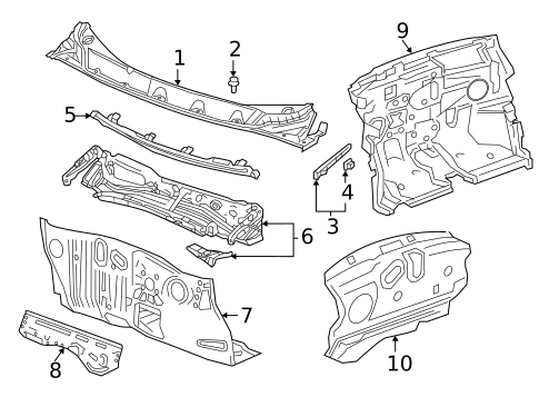 Cowl for 2022 Chevrolet Bolt EUV #0