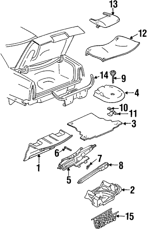 Interior Trim - Rear Body for 1993 Cadillac Eldorado #0
