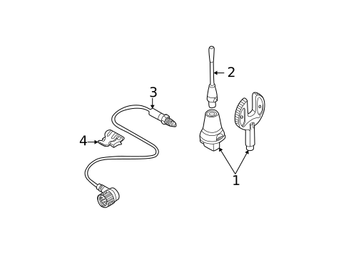 Antenna & Radio for 2000 BMW 323Ci #2