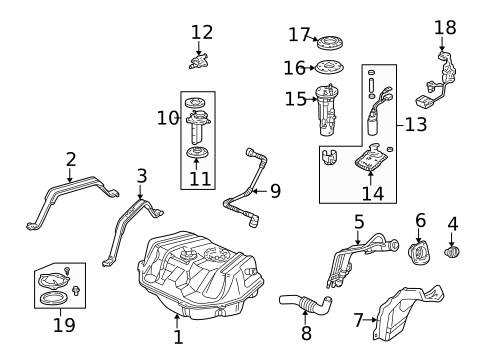 Hardware, Fasteners & Fittings for 2000 Honda Accord #0