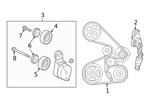 Belts & Pulleys for 2015 Honda Pilot #0