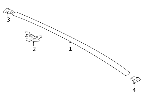 Exterior Trim - Roof for 2001 Hyundai XG300 #1