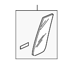 73455SZAA00 - : 2009-2015 Honda Pilot - Glass Assembly L Rear Door Quarter (Privacy) (Ppg) for Honda: Pilot Image