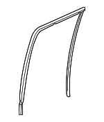 72735SZAA02 - : 2009-2015 Honda Pilot - Channel R Rear Door Run for Honda: Pilot Image