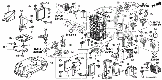 Control Unit (Cabin) (1) for 2012 Honda Pilot #0