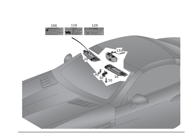 2308110128 - Covering and Lining: Contact Spring for Mercedes-Benz Image image