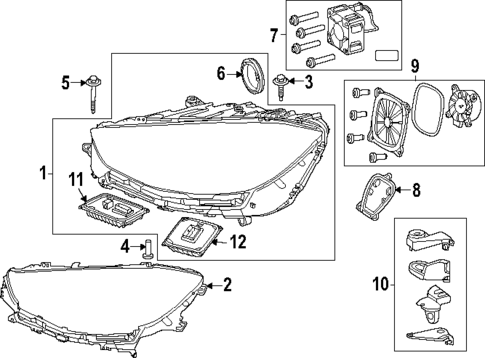 Headlamp Components for 2021 Mercedes-Benz AMG&reg; GT 43 #4