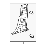 6241448040B0 - Body: Lower Center Pillar Trim for Lexus: RX350, RX450h Image