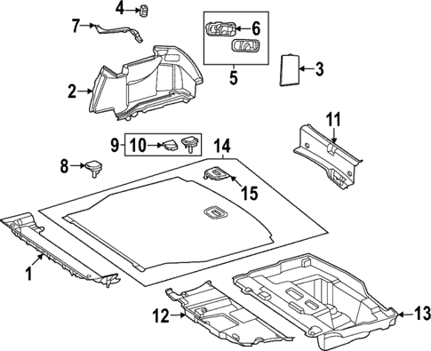 Interior Trim - Rear Body for 2025 Mercedes-Benz C43 AMG #0
