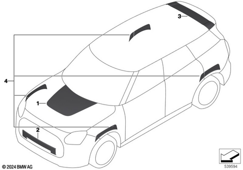 Exterior Trim Components for 2024 Mini Countryman SE ALL4 #2