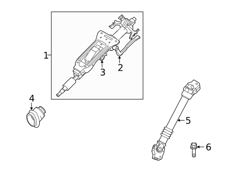 Steering Column Assembly for 2011 BMW 128i #0
