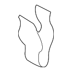 8V0858137 - Body: Trim Plate Clip for Audi Image