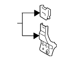 83B863615 - Body: Front Bracket for Audi Image