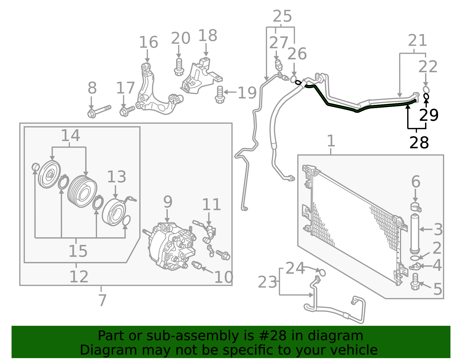 7815B251 - Discharge Line 2011-2017 Mitsubishi Outlander Sport
