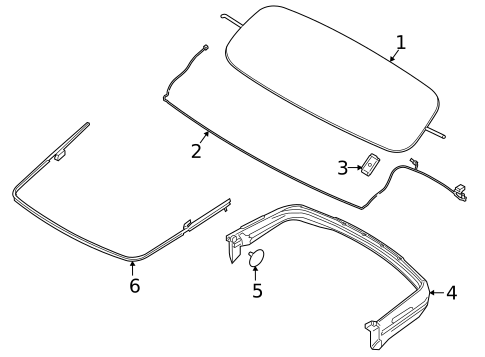 Exterior Trim - Convertible Top for 2022 Ford Mustang #0