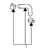 254683C203 - Cooling System: Front Hose for Hyundai Image