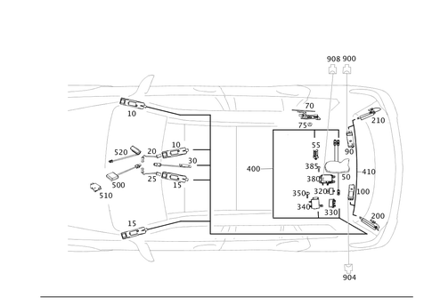 Antenna, Antenna Amplifier and Wiring Harnesses for 2012 Mercedes-Benz GLK350 #0