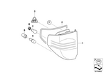 63217162212 - : Tail Light "Led" Right Side Panel for BMW Image