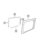 68318256AB - Interior Trim: Retainer for Jeep: Gladiator, Wrangler Image