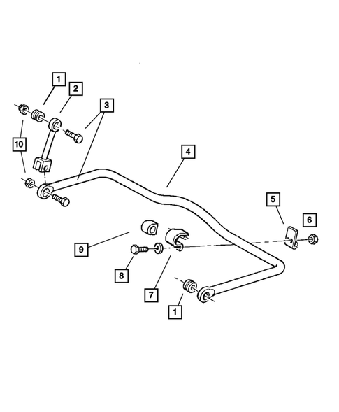 Rear Stabilizer for 2004 Dodge Sprinter 2500 #0