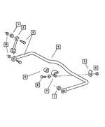 5103955AA - Rear Suspension: Sway Bar Bushing for Mopar Image