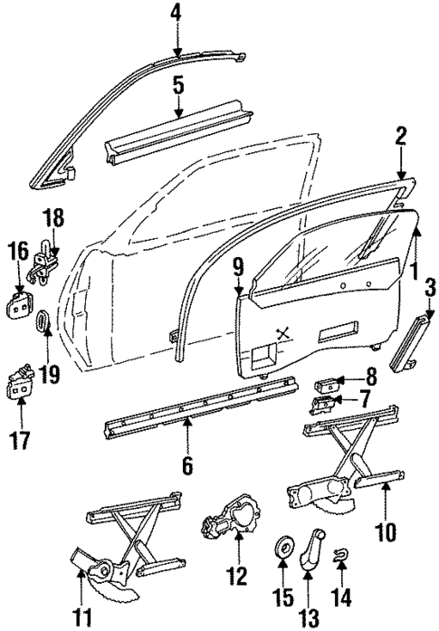 Door for 1992 Pontiac Grand Am #0