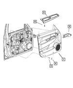 1JY031DAAA - : Front Door Trim Panel, Left for Mopar Image