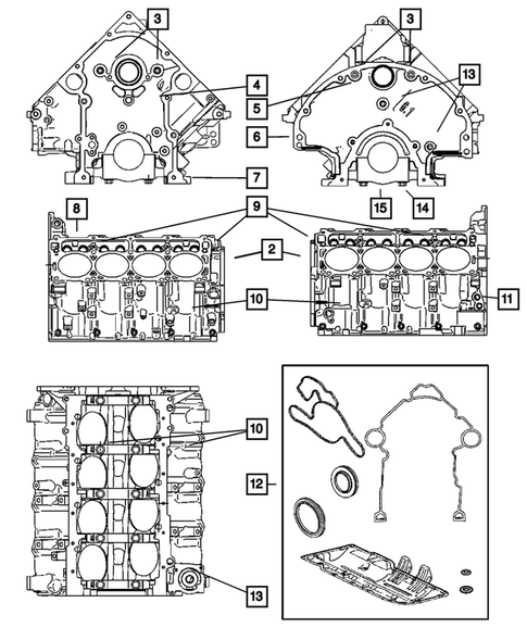 Cylinder Block for 2007 Dodge Ram 3500 #0