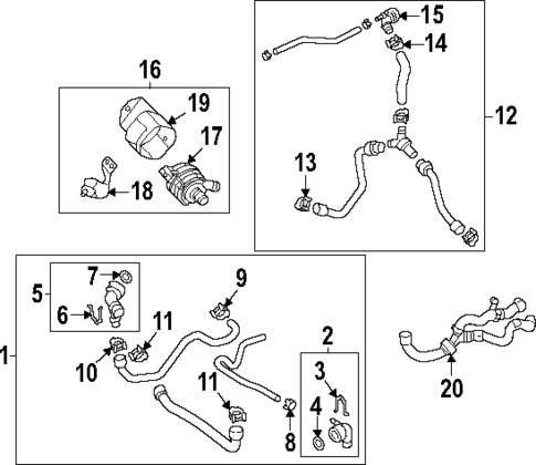 Hoses & Lines for 2025 Volkswagen Atlas Cross Sport #1