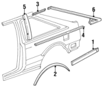 75324SE0A01 - Body: Side Molding for Honda: Accord Image