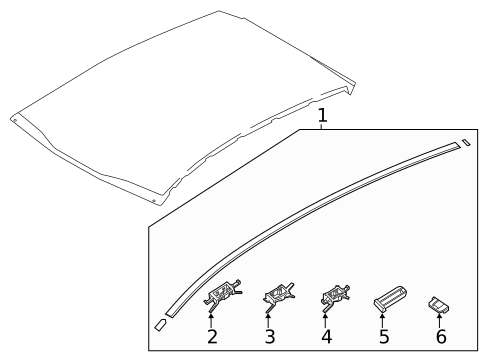 Exterior Trim - Roof for 2020 Kia Stinger #0