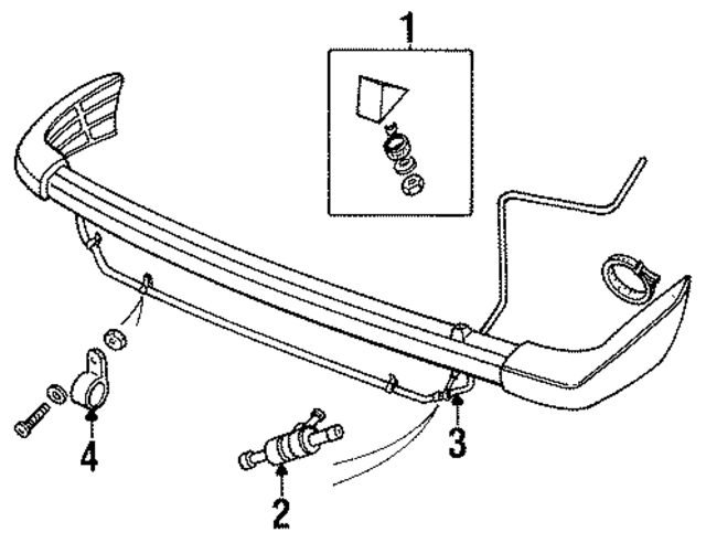 C393771L - Electrical: Windshield Washer Hose Clip for Land-Rover Image