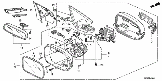 Mirror for 2008 Acura TSX #0