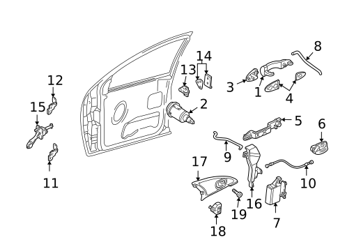 Door for 2004 Ford Focus #0