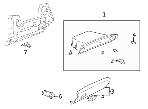 Glove Box for 2005 Buick LeSabre #0