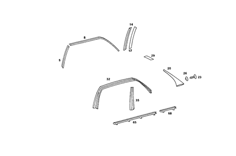 Door Paneling for 1985 Mercedes-Benz 380SE #0