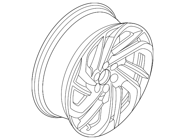 2025-2026 Lincoln Navigator Wheel, Alloy SL7Z-1007-F | OEM Parts